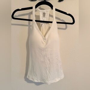 NWT Elegant White Ribbed Tank Top